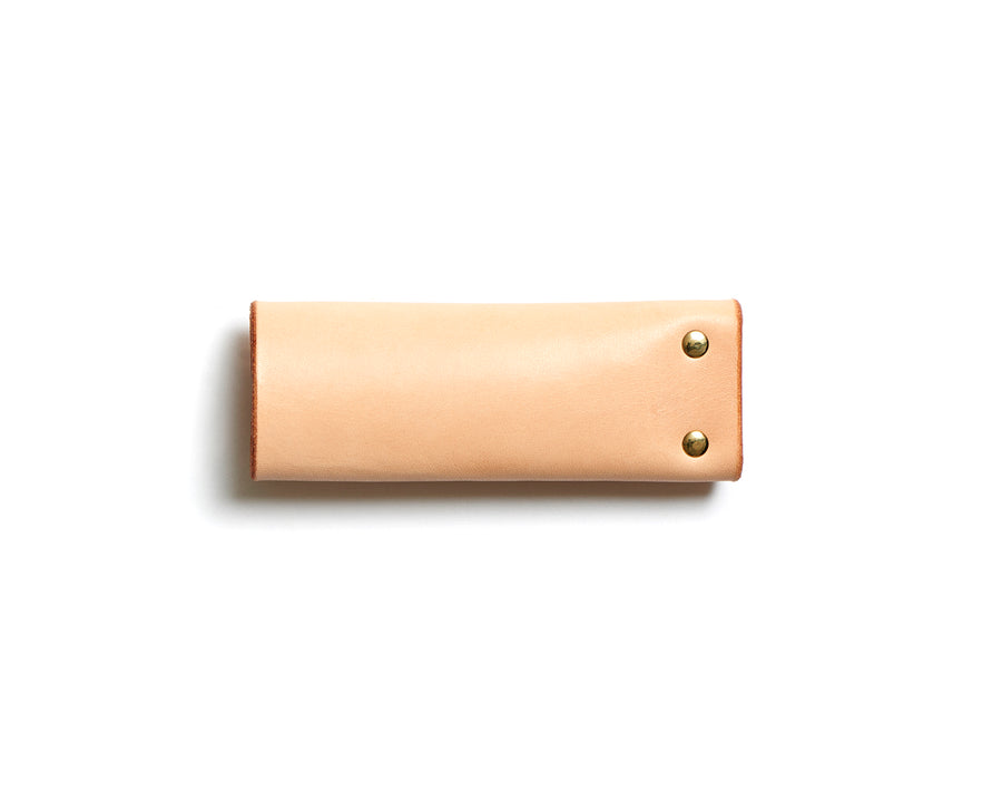 Leather key pouch: KARL small (natural)