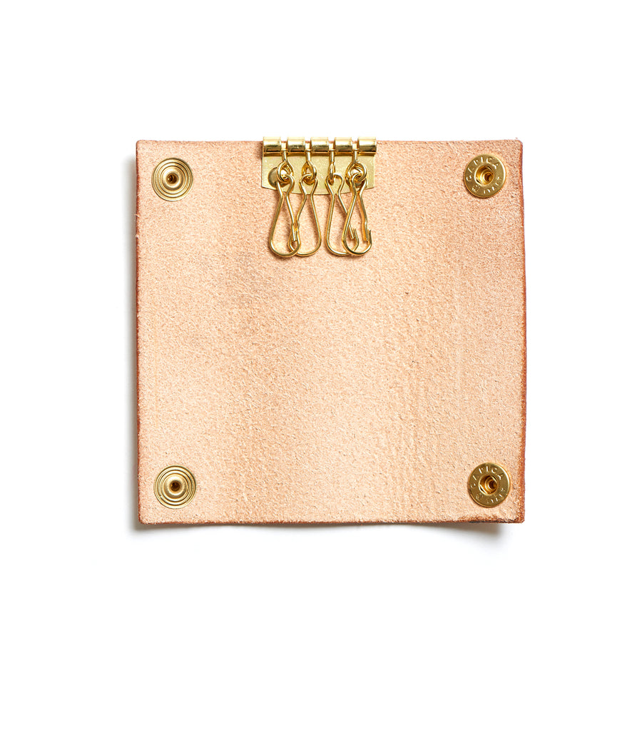 Leather key pouch: KARL small (natural)