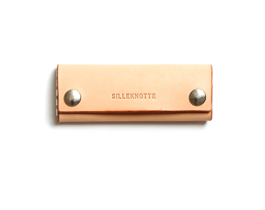 Leather key pouch: KARL small (natural)