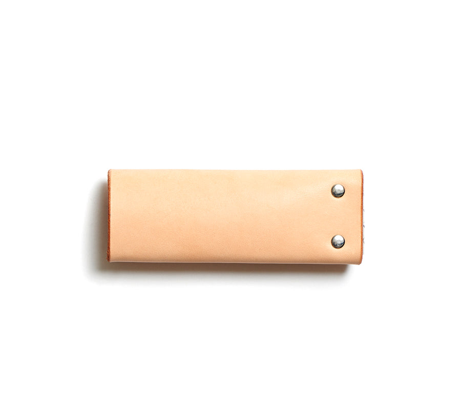 Leather key pouch: KARL small (natural)