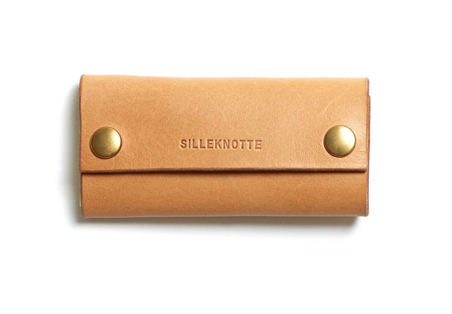 Leather key pouch: KARL (natural)