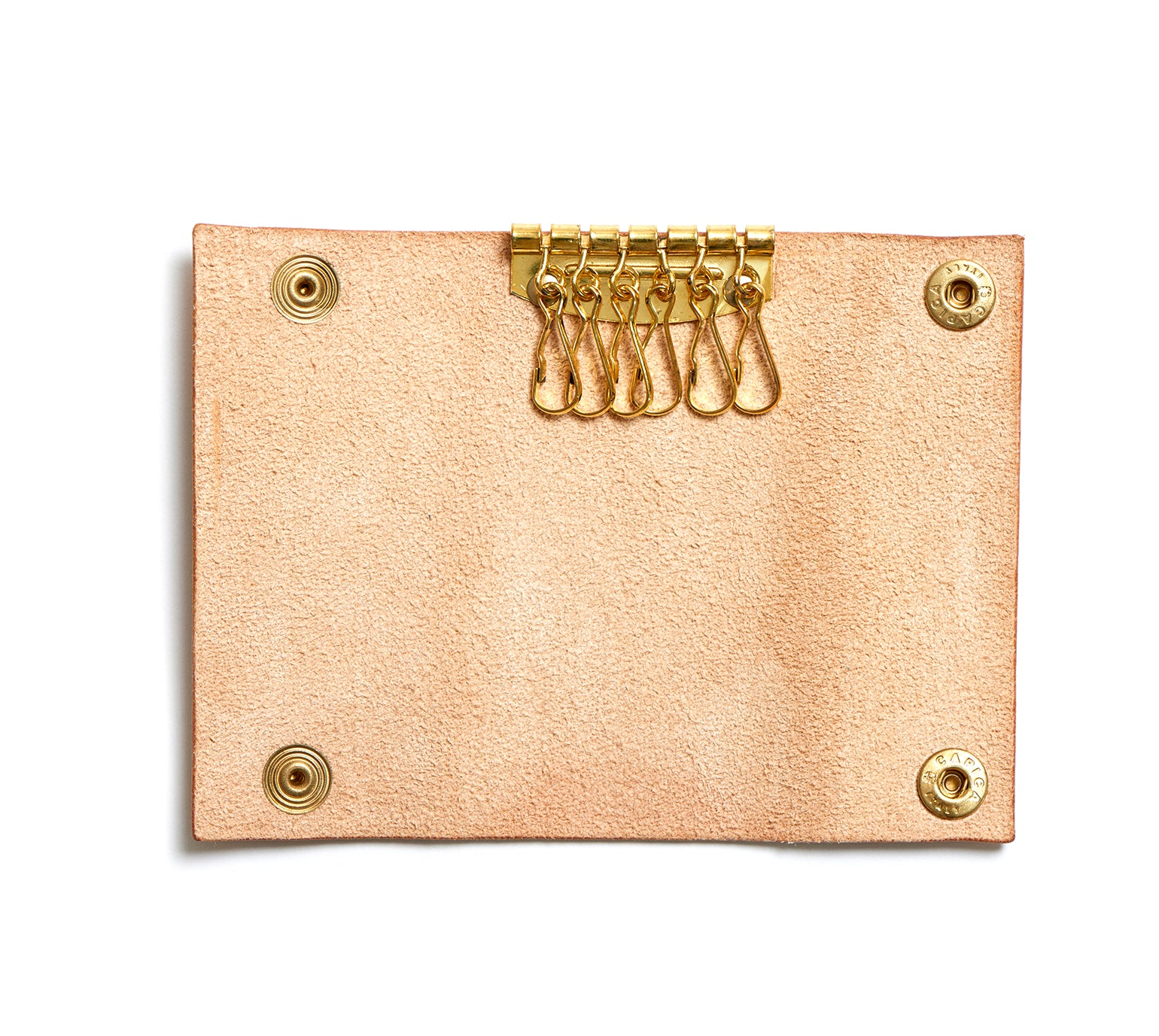 Leather key pouch: KARL (natural)