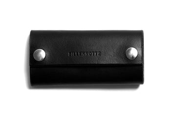 Leather key pouch: KARL large (black)