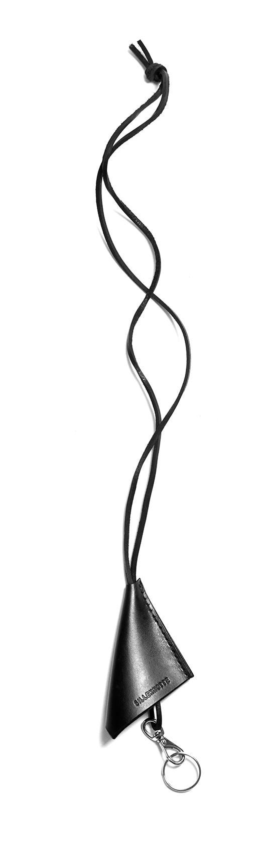 Leather key lanyard: CHRISSY (black)