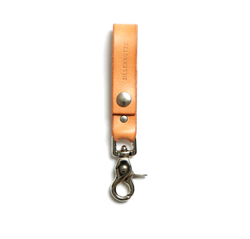 Leather keyring: CARLO small (natural)
