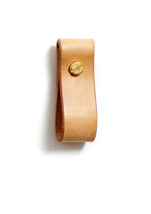 Leather loop strap: TANYA small (natural)