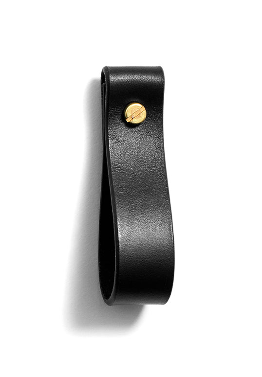 Leather loop strap: TANYA medium (black)