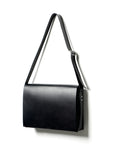 Leather messenger bag: NORD (black)