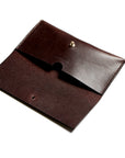 Leather glasses case: FELBY (dark brown)