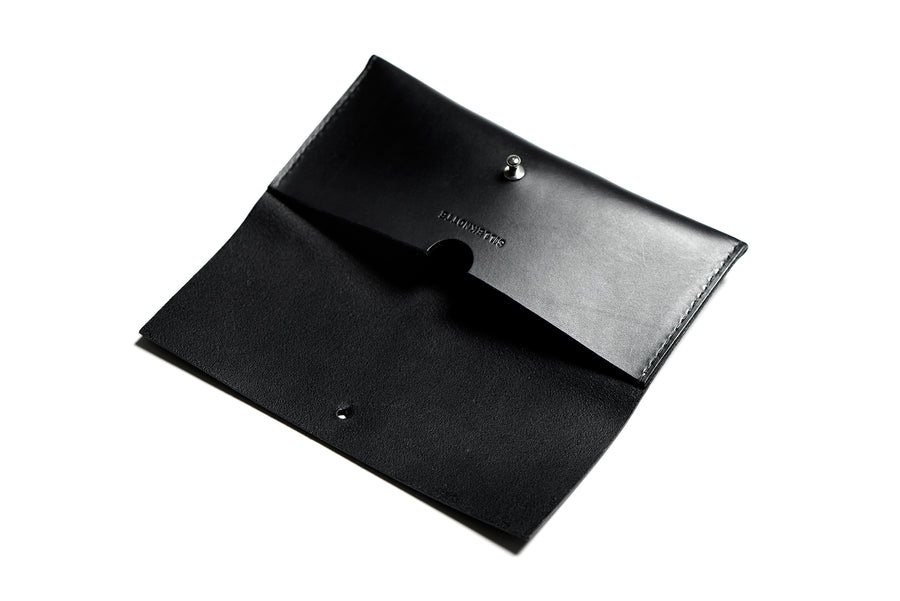 Leather glasses case: FELBY (black)