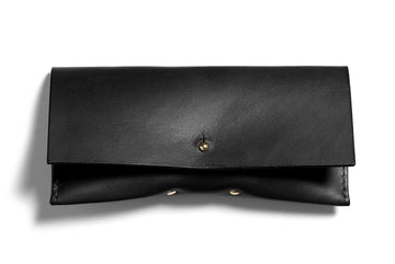Leather glasses case: FELBY (black)