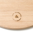 Wall mirror: EKKO (natural) leather & oak